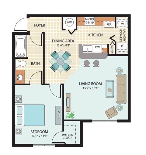 a floor plan of the residence